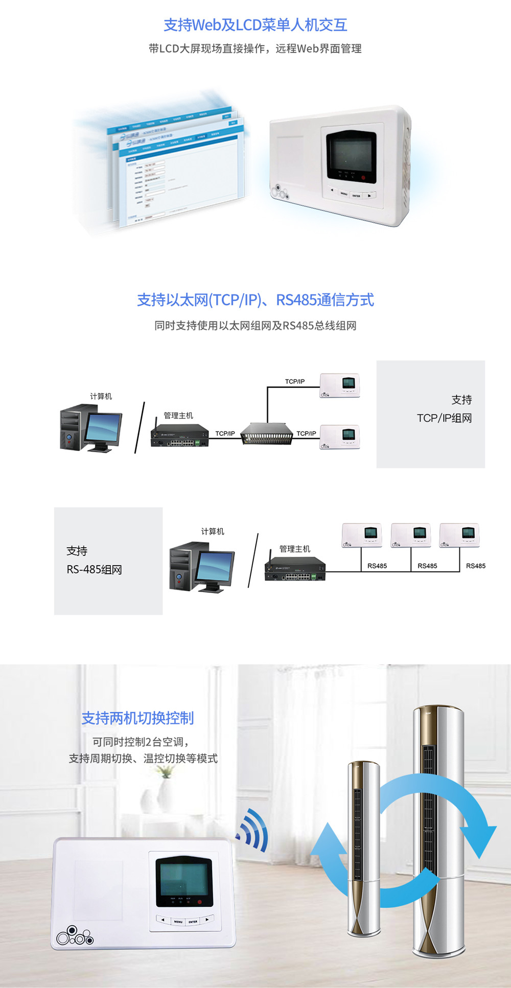 空調雙機切換控制器